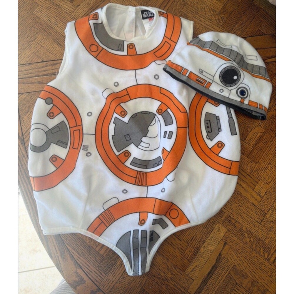 Star Wars BB-8 Droid Romper Costume & Hat Set Rubies Size 3T-4T Toddler